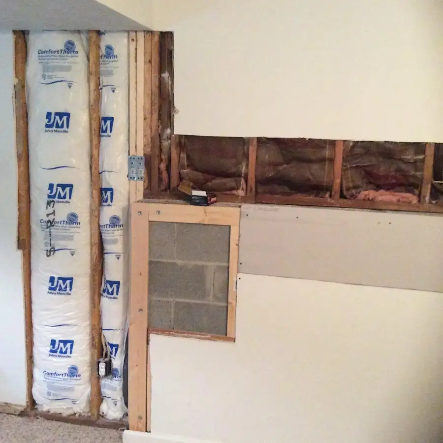 Wall insulation replacement during Contents Cleaning & Restoration in Belvedere Park